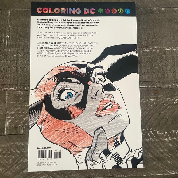 Adult Coloring Book - DC - Batman Hush - Vol 1 - Paperback Graphic Novel - New - Picture 2 of 3